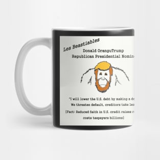 Donald OranguTrump cannot handle debt Mug